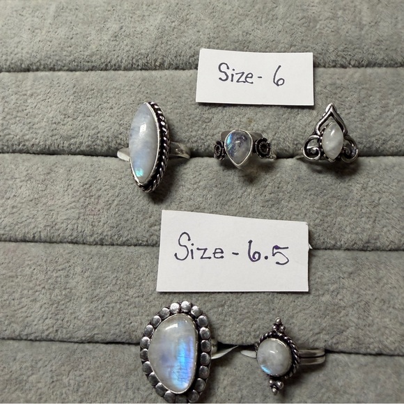 Sizes 6-9 ~Moonstone Rings - Picture 2 of 6
